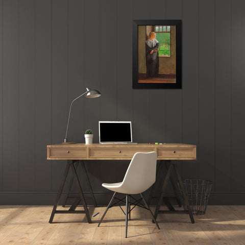 Reverie Black Modern Wood Framed Art Print by Homer, Winslow