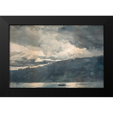 Mink Lake, Adirondacks Black Modern Wood Framed Art Print by Homer, Winslow