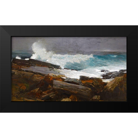 Weatherbeaten Black Modern Wood Framed Art Print by Homer, Winslow