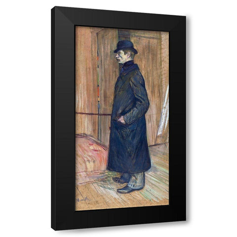 Gaston Bonnefoy Black Modern Wood Framed Art Print by Toulouse-Lautrec, Henri de
