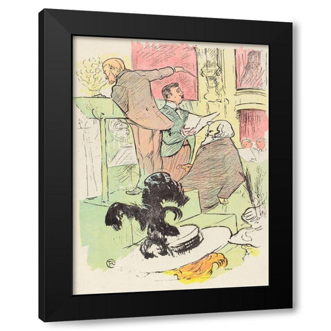 Les grands concerts de lopera Black Modern Wood Framed Art Print by Toulouse-Lautrec, Henri de