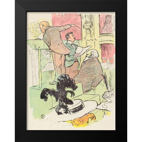 Les grands concerts de lopera Black Modern Wood Framed Art Print by Toulouse-Lautrec, Henri de