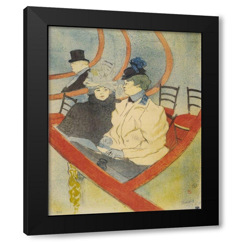The great lodge Black Modern Wood Framed Art Print with Double Matting by Toulouse-Lautrec, Henri de