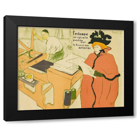 Cover for Lestampe originale Black Modern Wood Framed Art Print with Double Matting by Toulouse-Lautrec, Henri de