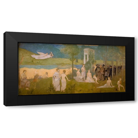 The Sacred Grove Black Modern Wood Framed Art Print with Double Matting by Toulouse-Lautrec, Henri de