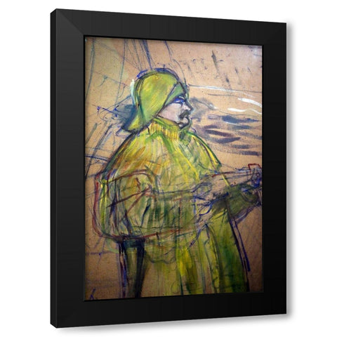 Maurice Joyant Black Modern Wood Framed Art Print by Toulouse-Lautrec, Henri de