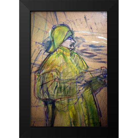 Maurice Joyant Black Modern Wood Framed Art Print by Toulouse-Lautrec, Henri de