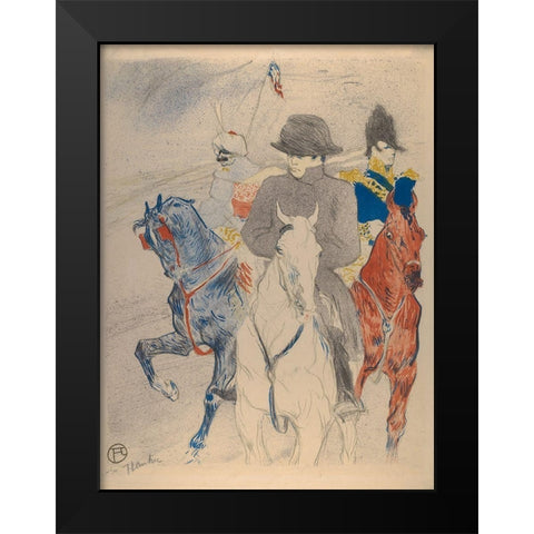 Napoleon Black Modern Wood Framed Art Print by Toulouse-Lautrec, Henri de