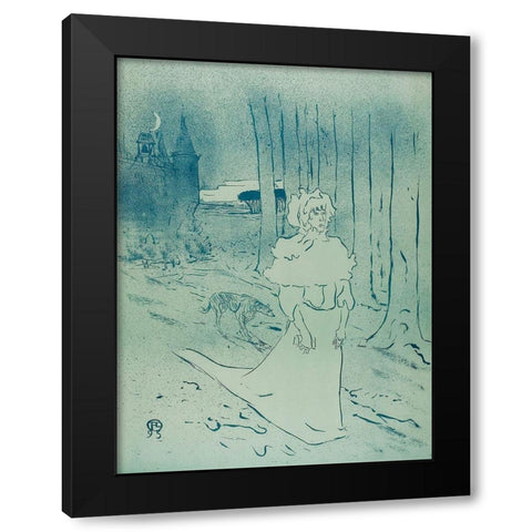Le Tocsin Black Modern Wood Framed Art Print by Toulouse-Lautrec, Henri de