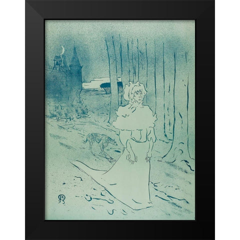 Le Tocsin Black Modern Wood Framed Art Print by Toulouse-Lautrec, Henri de