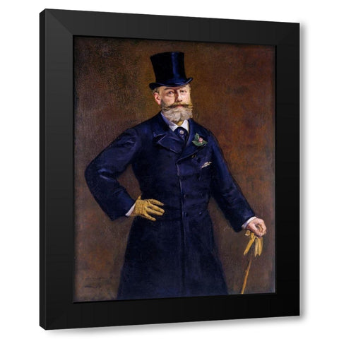Antonin Proust Black Modern Wood Framed Art Print by Manet, Edouard
