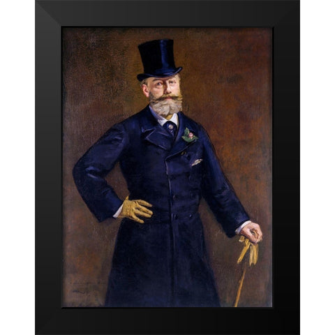 Antonin Proust Black Modern Wood Framed Art Print by Manet, Edouard