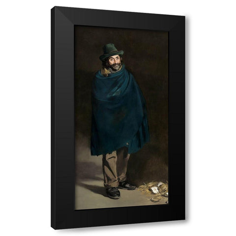 Beggar with OystersÂ  Black Modern Wood Framed Art Print with Double Matting by Manet, Edouard
