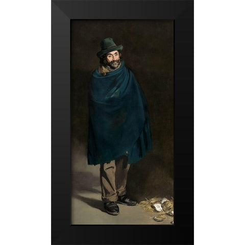 Beggar with OystersÂ  Black Modern Wood Framed Art Print by Manet, Edouard