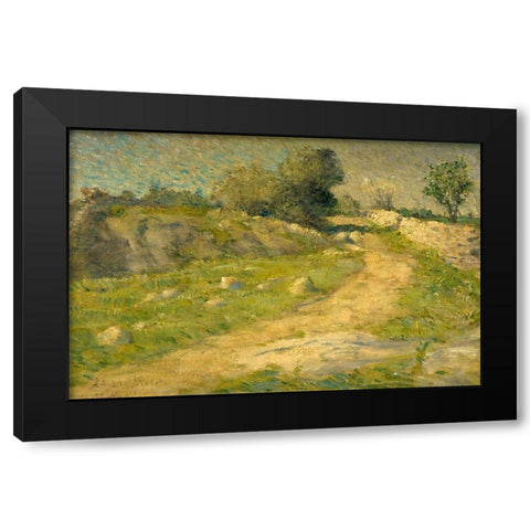The Lane Black Modern Wood Framed Art Print with Double Matting by Weir, J Alden