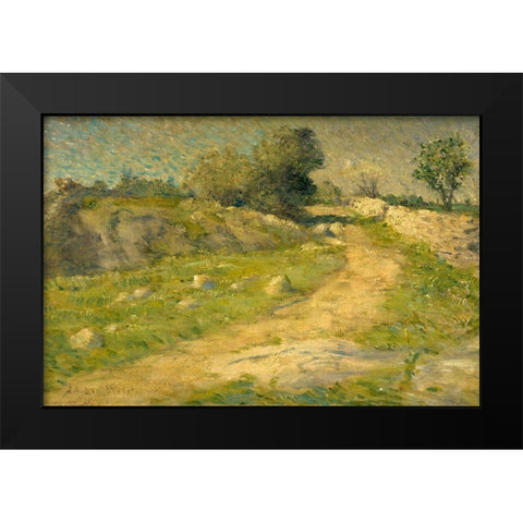 The Lane Black Modern Wood Framed Art Print by Weir, J Alden