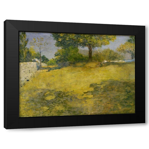 The High Pasture Black Modern Wood Framed Art Print with Double Matting by Weir, J Alden