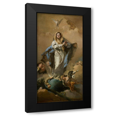 The Immaculate Conception Black Modern Wood Framed Art Print by Tiepolo, Giovanni Battista