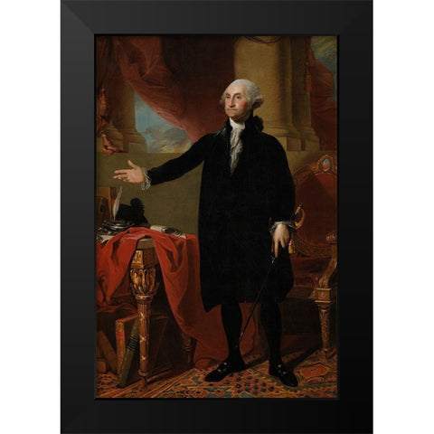 George Washington Black Modern Wood Framed Art Print by Stuart, Gilbert