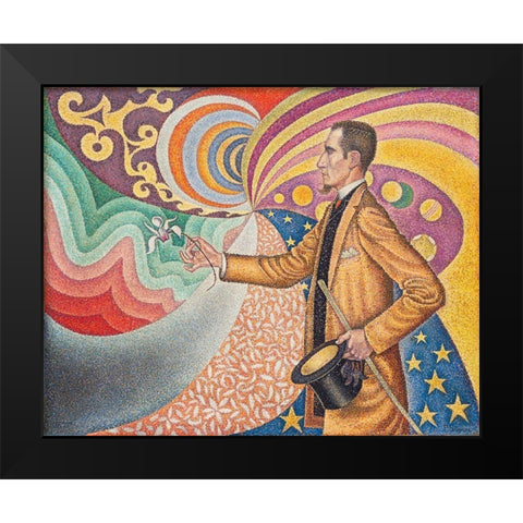 Portrait of M.Â Felix FeneonÂ  Black Modern Wood Framed Art Print by Signac, Paul