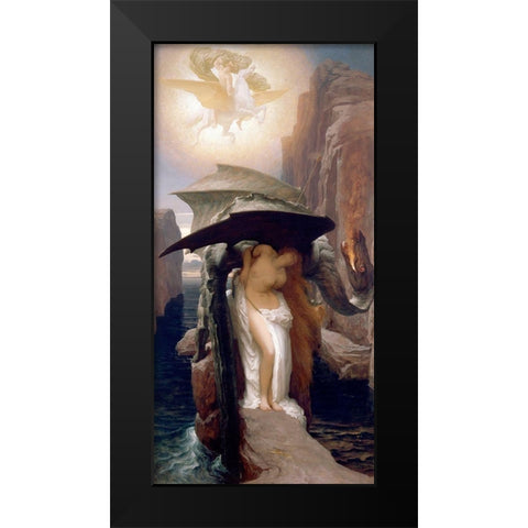 Perseus and Andromeda Black Modern Wood Framed Art Print by Leighton, Frederic
