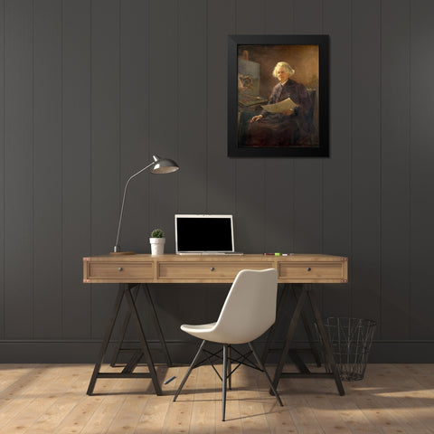 Rosa Bonheur Black Modern Wood Framed Art Print by Klumpke, Anna Elizabeth