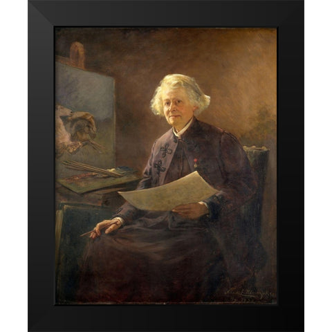 Rosa Bonheur Black Modern Wood Framed Art Print by Klumpke, Anna Elizabeth