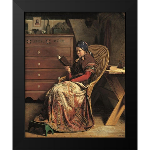 In a Pine Wood Black Modern Wood Framed Art Print by Dalsgaard, Christen