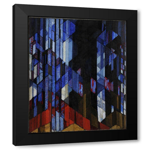 The Cathedral Black Modern Wood Framed Art Print with Double Matting by Kupka, Frantisek