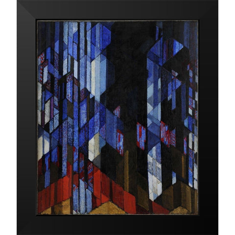 The Cathedral Black Modern Wood Framed Art Print by Kupka, Frantisek