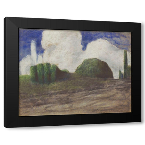 A Day Black Modern Wood Framed Art Print by Ciurlionis, Mikalojus Konstantinas