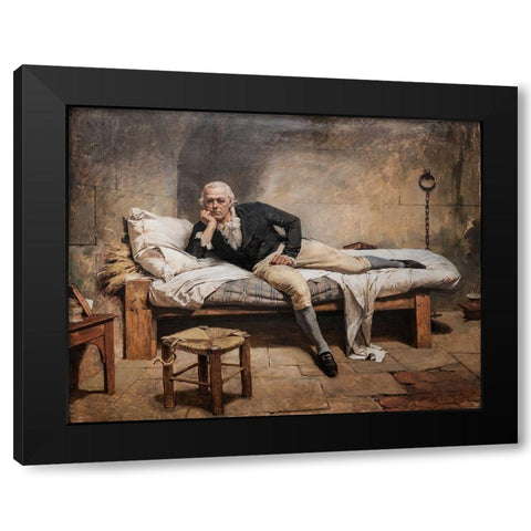 MirandaÂ en La Carraca Black Modern Wood Framed Art Print by Michelena, Arturo