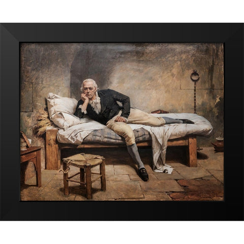 MirandaÂ en La Carraca Black Modern Wood Framed Art Print by Michelena, Arturo