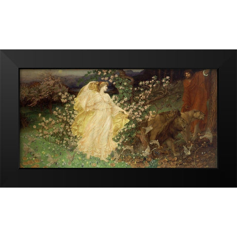 Venus andÂ Anchises Black Modern Wood Framed Art Print by Richmond, William Blake