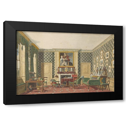 An Interior Black Modern Wood Framed Art Print by Best, Mary Ellen
