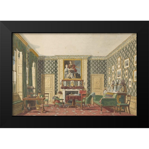 An Interior Black Modern Wood Framed Art Print by Best, Mary Ellen