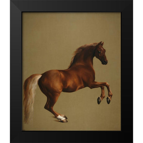 Whistlejacket Black Modern Wood Framed Art Print by Stubbs, George