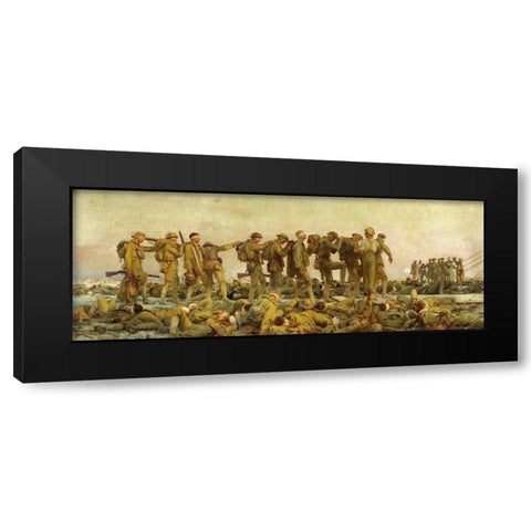 Gassed Black Modern Wood Framed Art Print with Double Matting by Sargent, John Singer