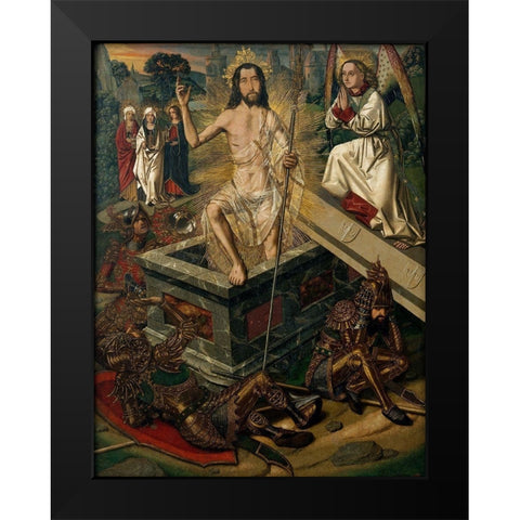 Resurrection Black Modern Wood Framed Art Print by Bermejo, Bartolome