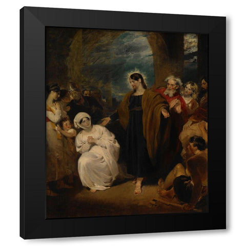 The Virtue of Faith Black Modern Wood Framed Art Print with Double Matting by Harlow, George Henry