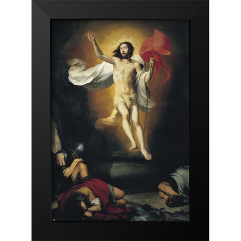 Resurreccion del Senor Black Modern Wood Framed Art Print by Murillo, Bartolome Esteban