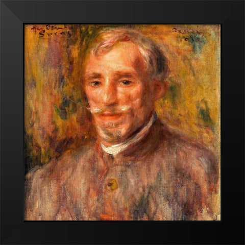 Portrait of Felix Hippolyte Lucas 1918 Black Modern Wood Framed Art Print by Renoir, Pierre-Auguste