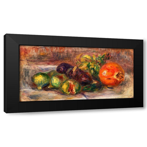 Pomegranate and Figs 1917 Black Modern Wood Framed Art Print by Renoir, Pierre-Auguste