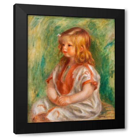 Claude Renoir 1904 Black Modern Wood Framed Art Print with Double Matting by Renoir, Pierre-Auguste