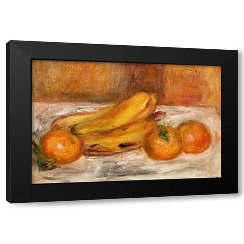 Oranges and Bananas 1913 Black Modern Wood Framed Art Print with Double Matting by Renoir, Pierre-Auguste
