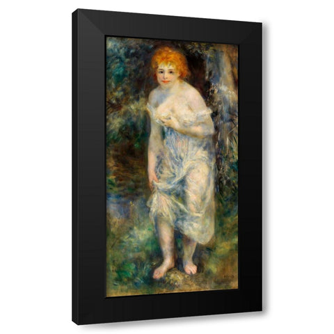The Source 1875 Black Modern Wood Framed Art Print by Renoir, Pierre-Auguste