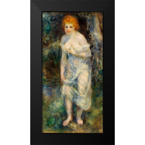The Source 1875 Black Modern Wood Framed Art Print by Renoir, Pierre-Auguste