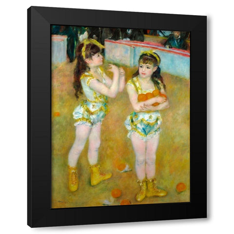 Acrobats at the Cirque Fernando 1879 Black Modern Wood Framed Art Print with Double Matting by Renoir, Pierre-Auguste