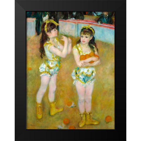 Acrobats at the Cirque Fernando 1879 Black Modern Wood Framed Art Print by Renoir, Pierre-Auguste