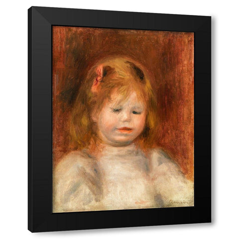 Portrait of Jean Renoir 1897 Black Modern Wood Framed Art Print by Renoir, Pierre-Auguste